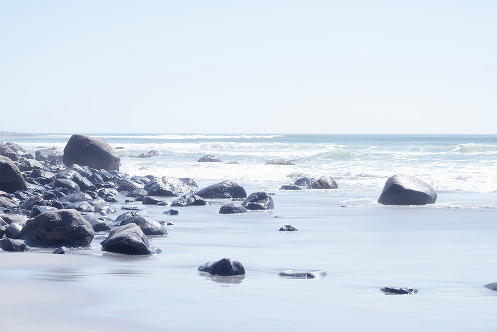 No. 28 - Shoreline Keep → Stones guarding sea and sand