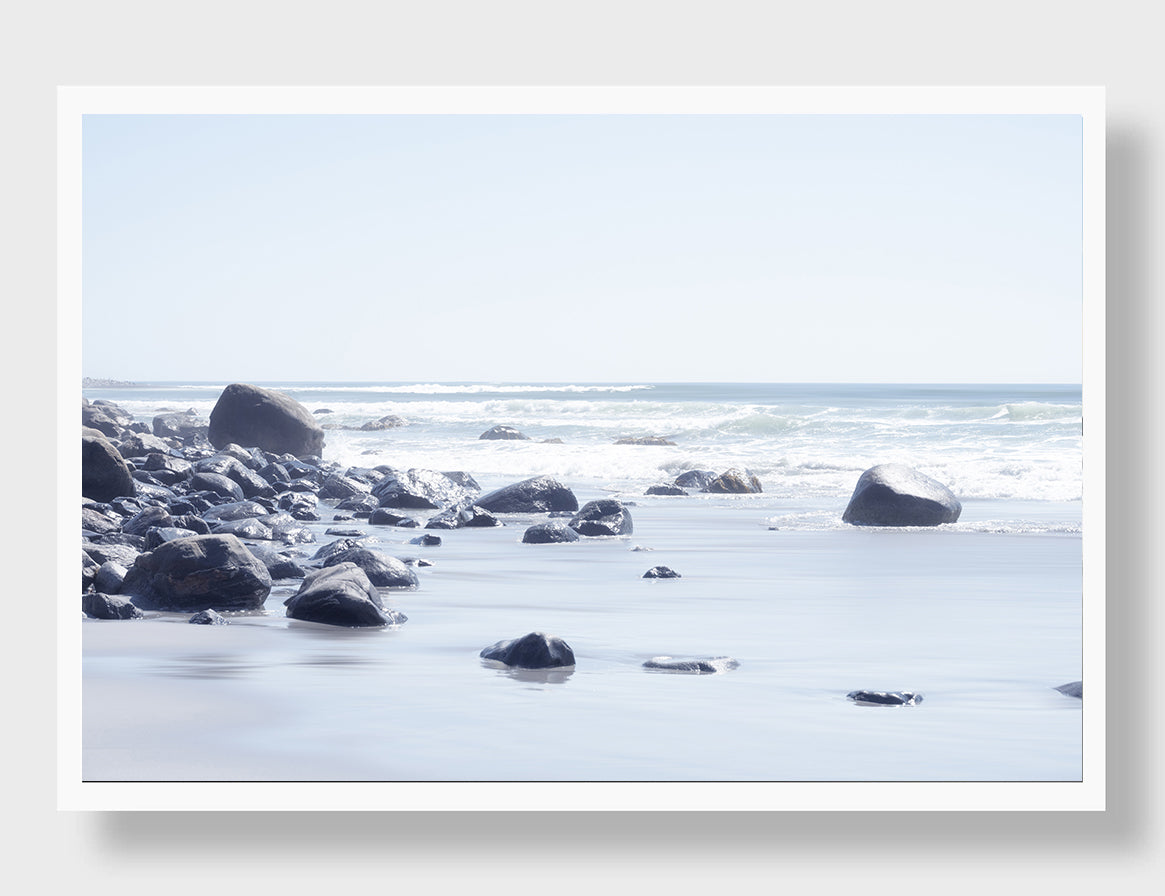 No. 28 - Shoreline Keep → Stones guarding sea and sand