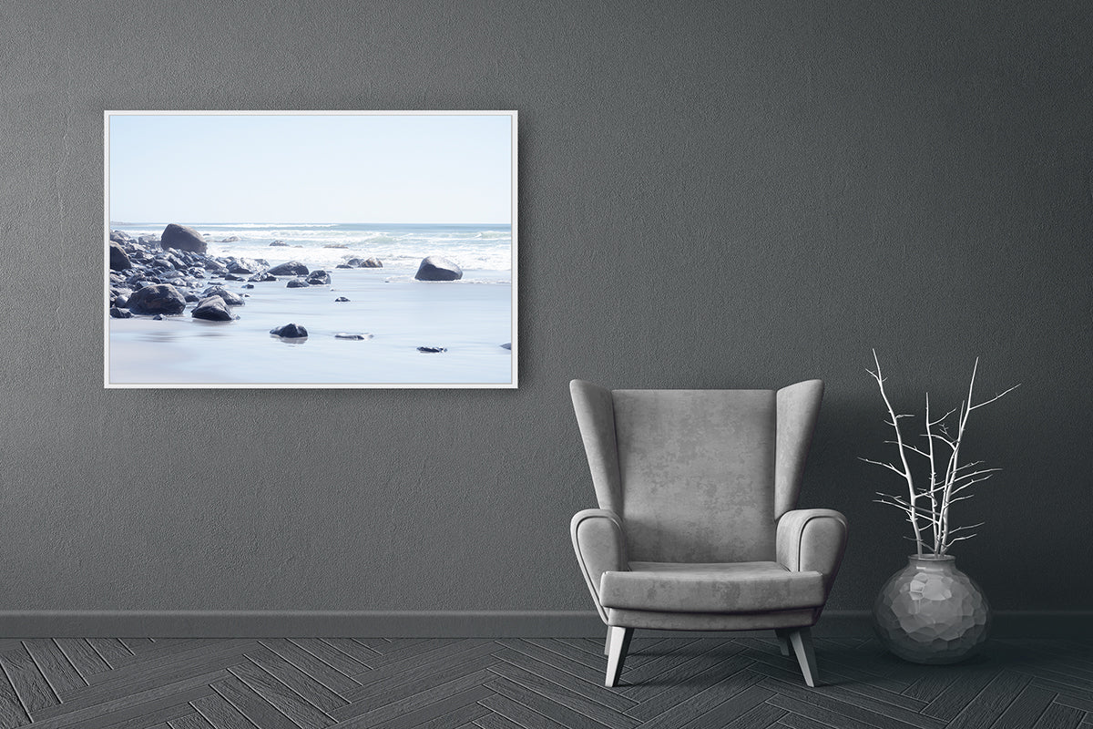 No. 28 - Shoreline Keep → Stones guarding sea and sand